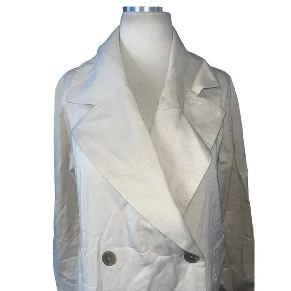 Everlane The Drape Trench in Sandstone XSmall New no belt Womens Jacket