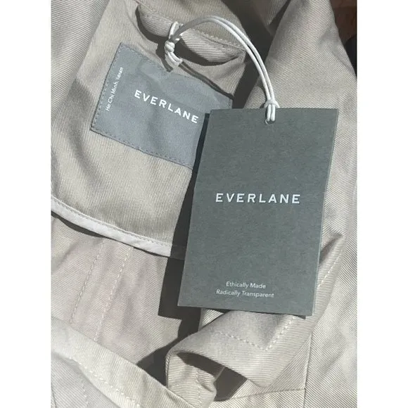 Everlane The Drape Trench in Sandstone XSmall New no belt Womens Jacket