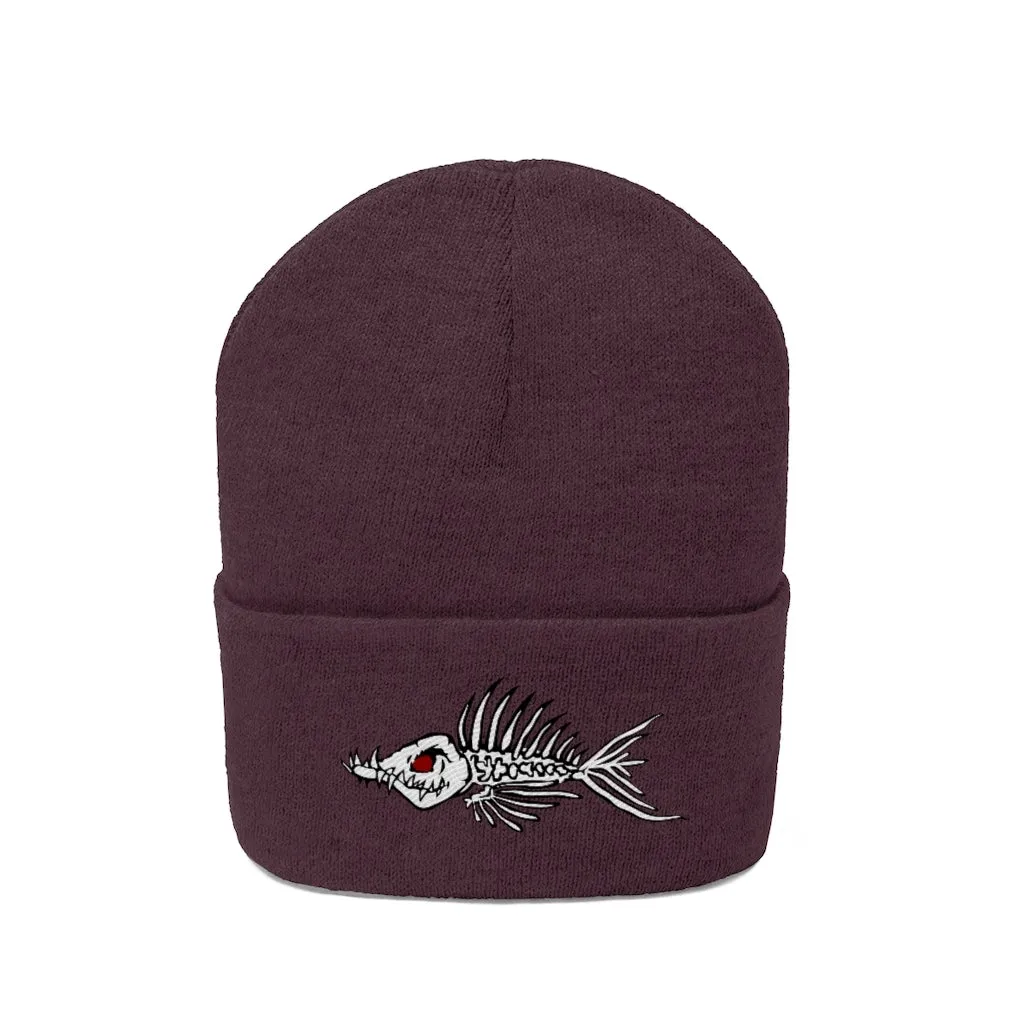 Fish Bone Knit Beanie - Printify