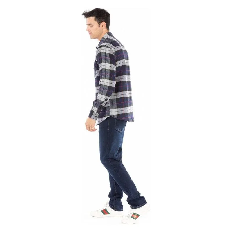 Flannel shirt blue