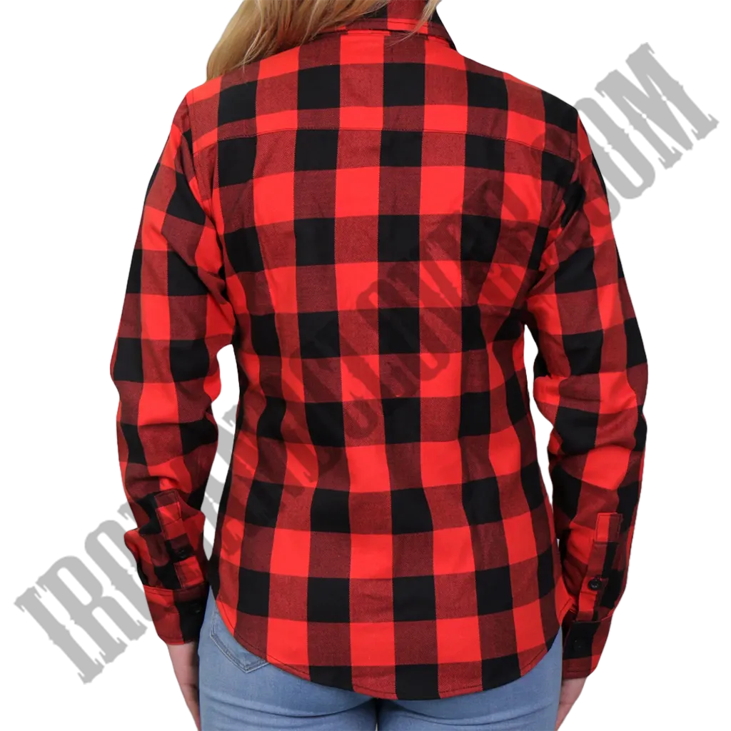 Flannel Shirt in Red & Black