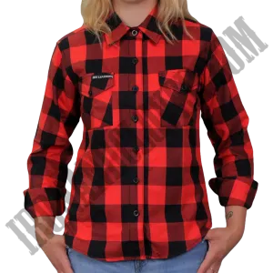 Flannel Shirt in Red & Black