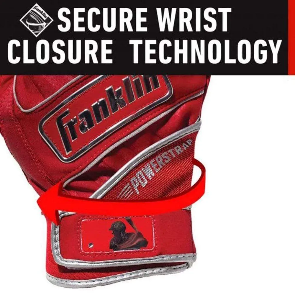 Franklin Powerstrap Chrome Batting Gloves