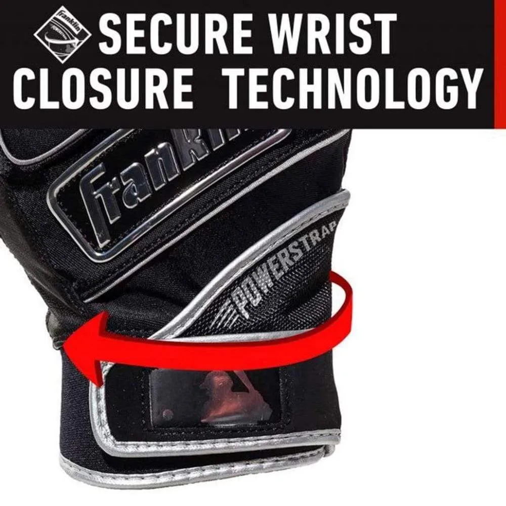 Franklin Powerstrap Chrome Batting Gloves