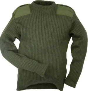 Genuine Surplus British Army Jumper, Olive Green (The Howard)
