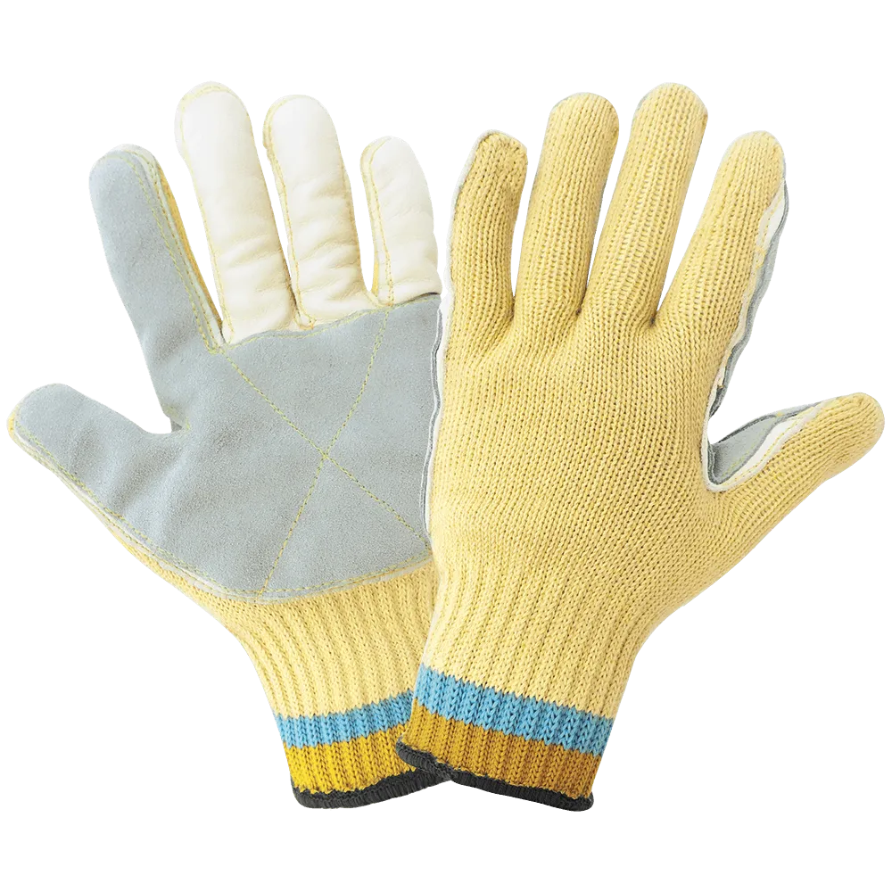 Global Glove & Safety K300LF Samurai Glove® Heavyweight Seamless, Premium Grade Double Leather Palm, Cut A6