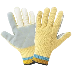Global Glove & Safety K300LF Samurai Glove® Heavyweight Seamless, Premium Grade Double Leather Palm, Cut A6