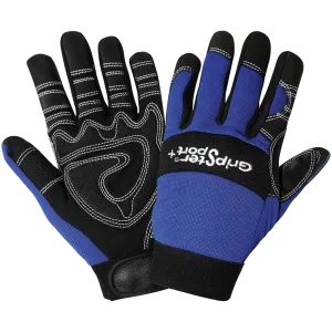 Global Glove & Safety SG9001 Gripster® Sport  Synthetic Leather Palm Performance Mechanics Style Gloves, Spandex Back