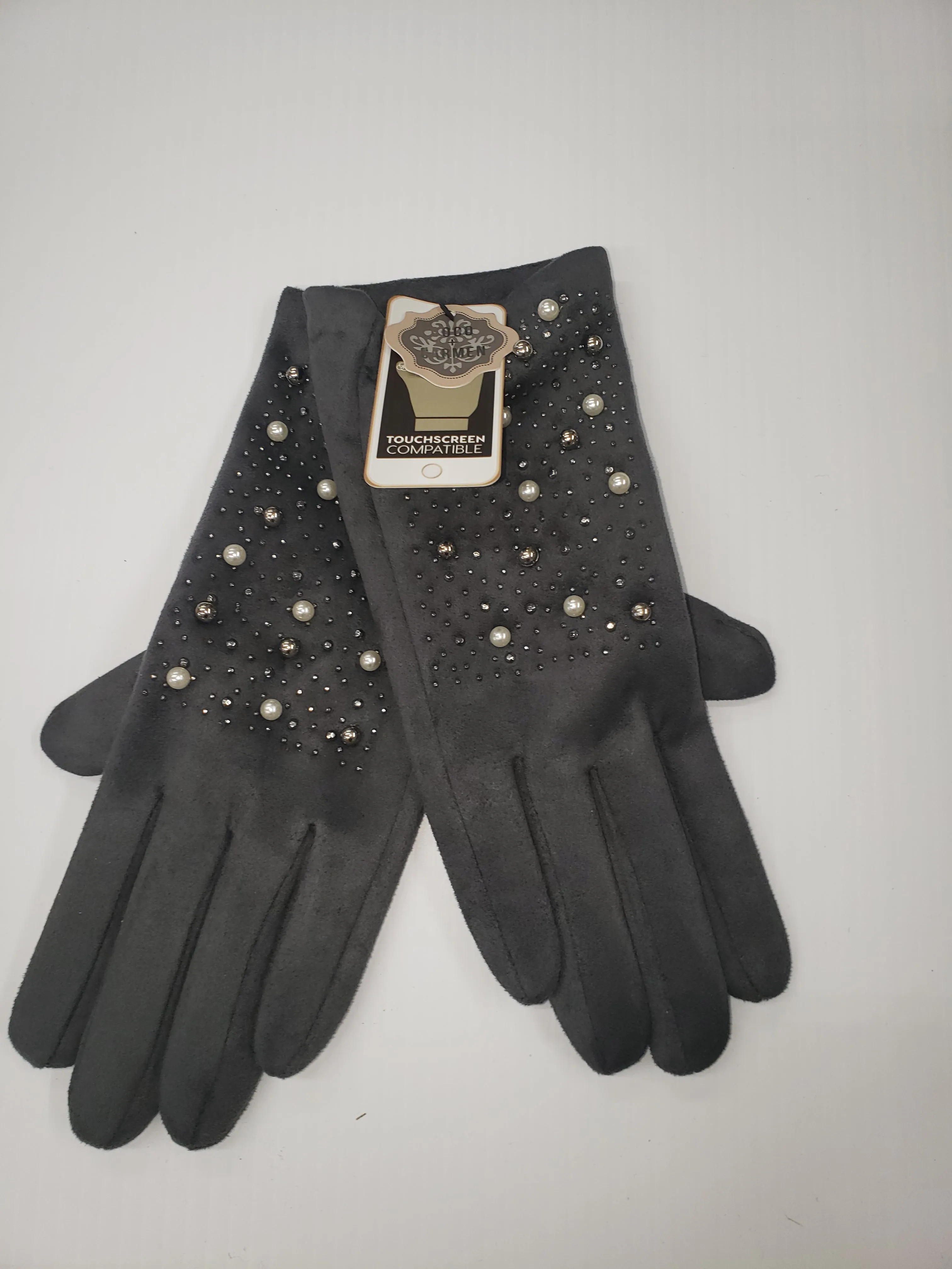 Gray Pearl Gloves Coco & Carmen