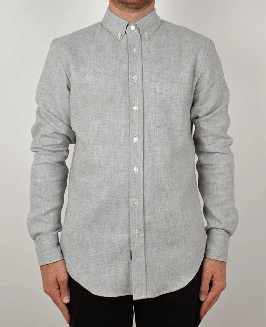 Grey Double-Sided Flannel Shirt