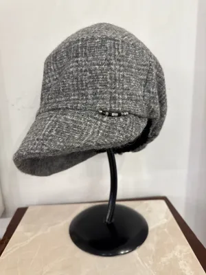 Grey Newsboy Cap