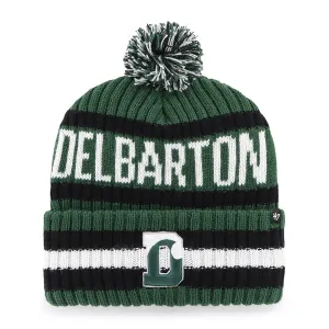 Hat - '47 Brand Bering Cuff Knit Delbarton Beanie - Dark Green/Black/White