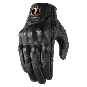 Icon Pursuit Classic Perforated Womens Motorcycle Short Leather Glove