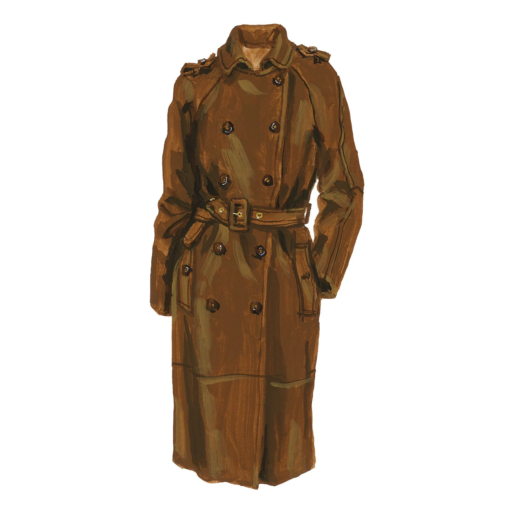 Italian Suede Trench