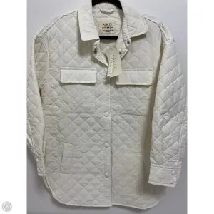 Jacket Shirt By Ashley In Cream, Size: M