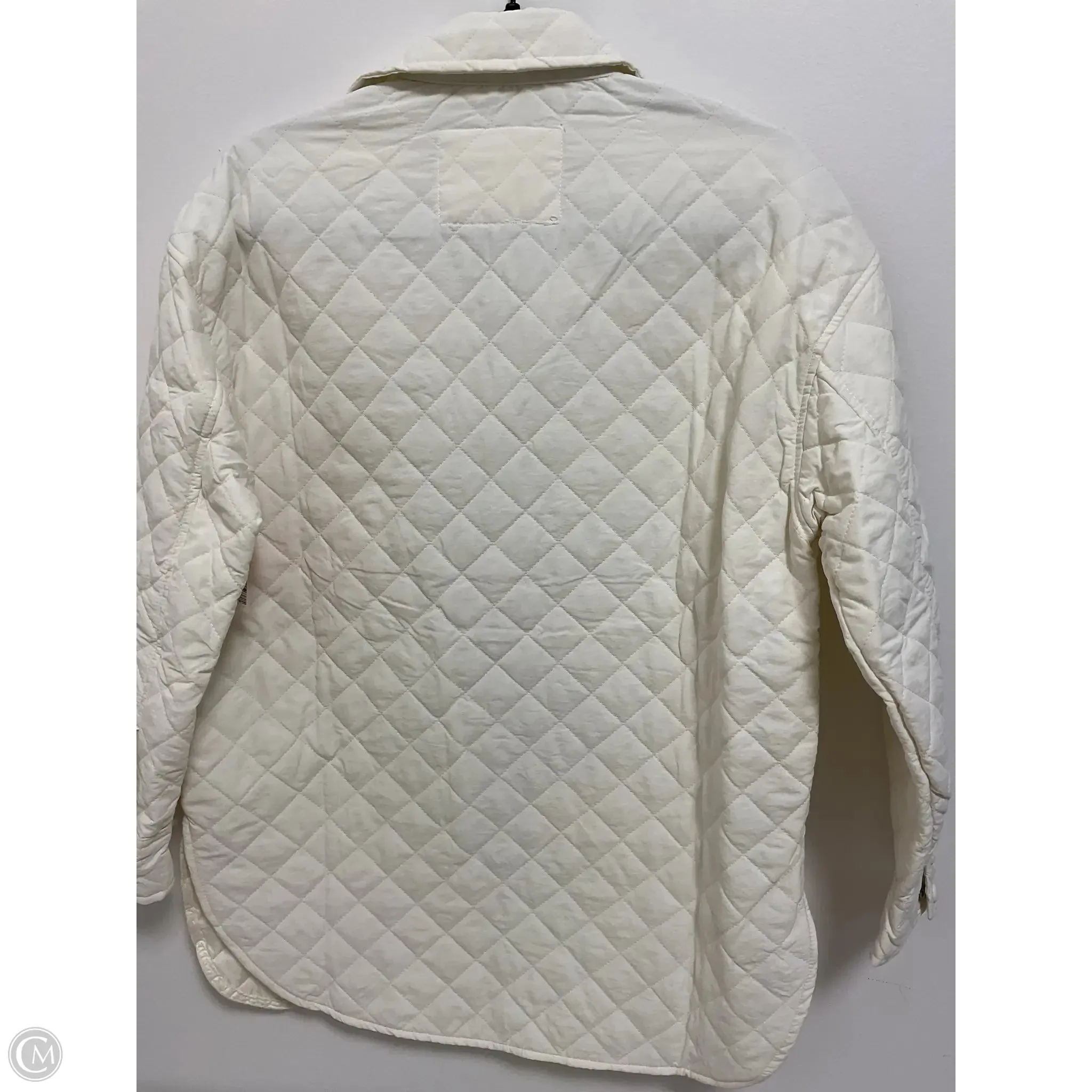 Jacket Shirt By Ashley In Cream, Size: M