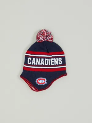 Jacquard Tassel Knit Pom Youth Toque- Montreal Canadiens