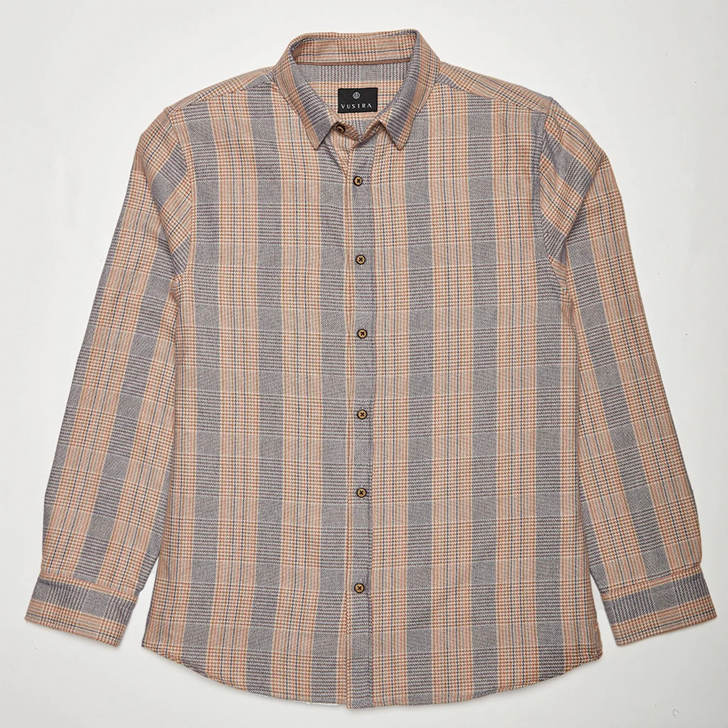 Khakhi Grey Check Flannel
