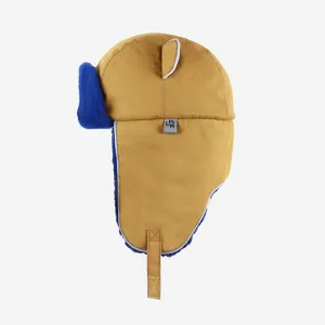 Kids Arctic Cub Hat: Cinnamon with Blue Fur