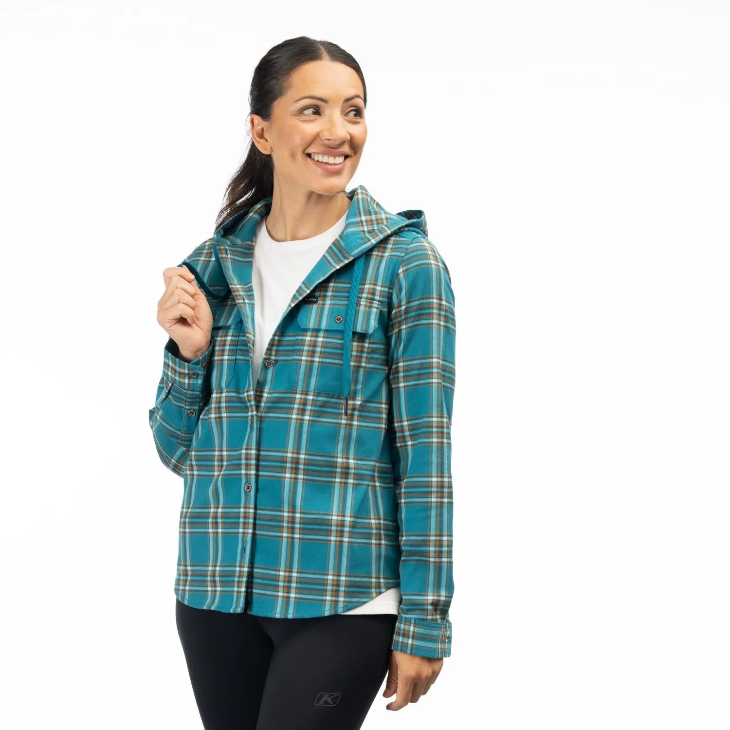 KLIM Womens Ginny Mountain Midweight Stretch Flannel Hoodie
