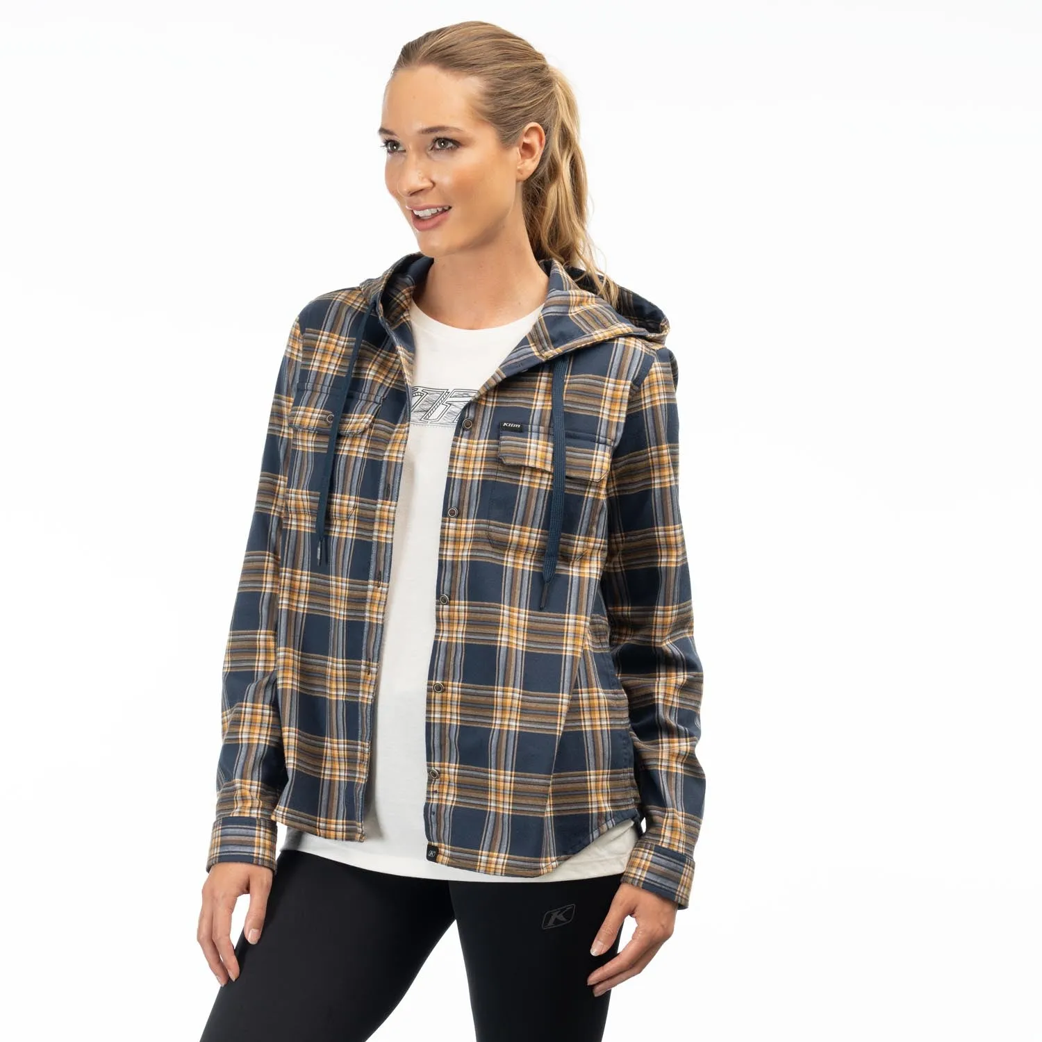 KLIM Womens Ginny Mountain Midweight Stretch Flannel Hoodie