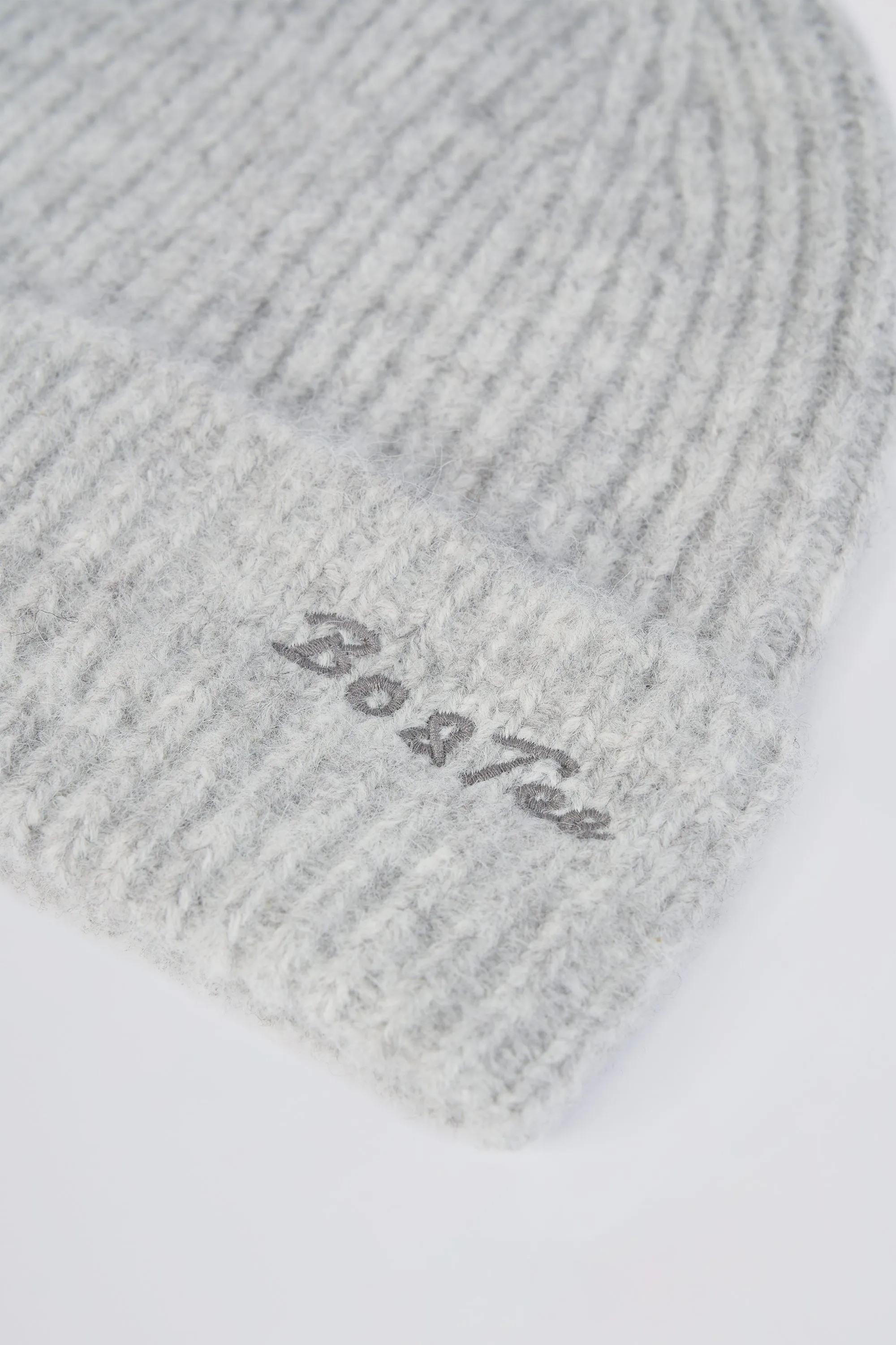 Knit Beanie Hat in Ice Marl