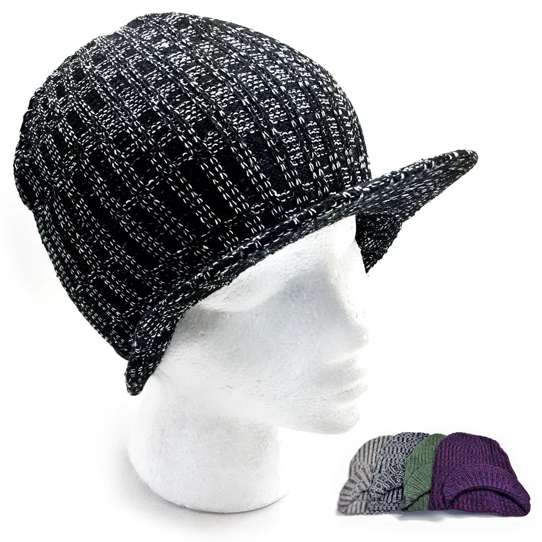 Knit Brim Hats - Asst. Marled Colors (KN-HATS-105)