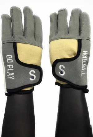KOTC Pro Gloves Gray | Tan Unpadded Palms