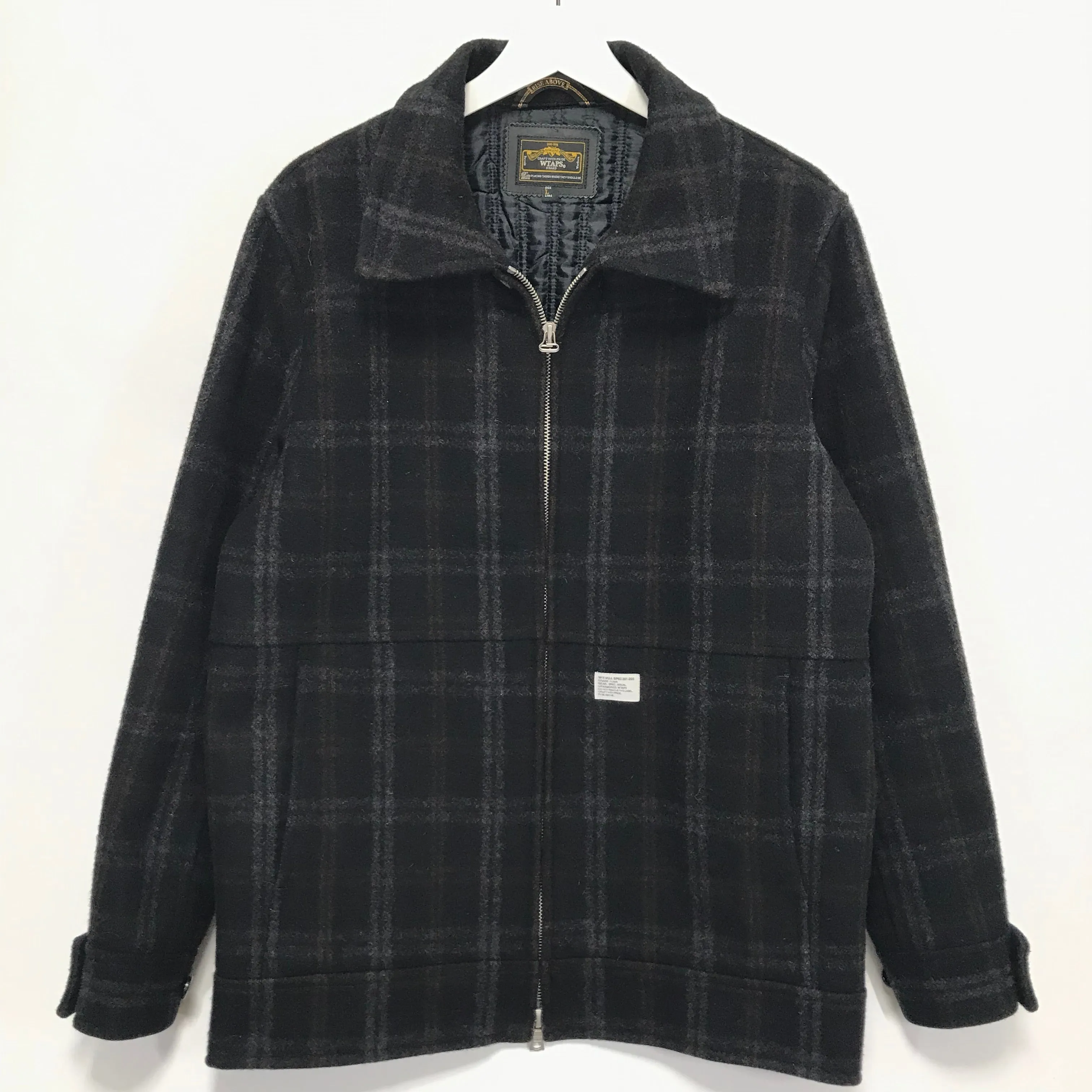[L] WTaps 10AW Melton Wool Grease Jacket Black
