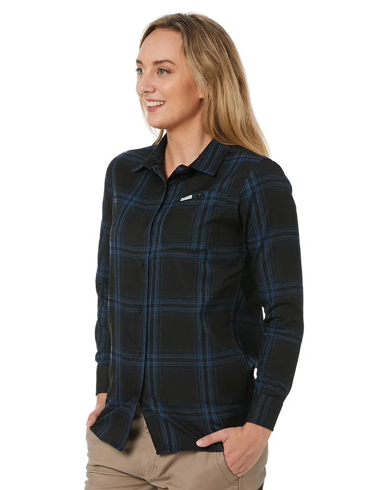 Ladies Fraser Flannel Shirt - Blue