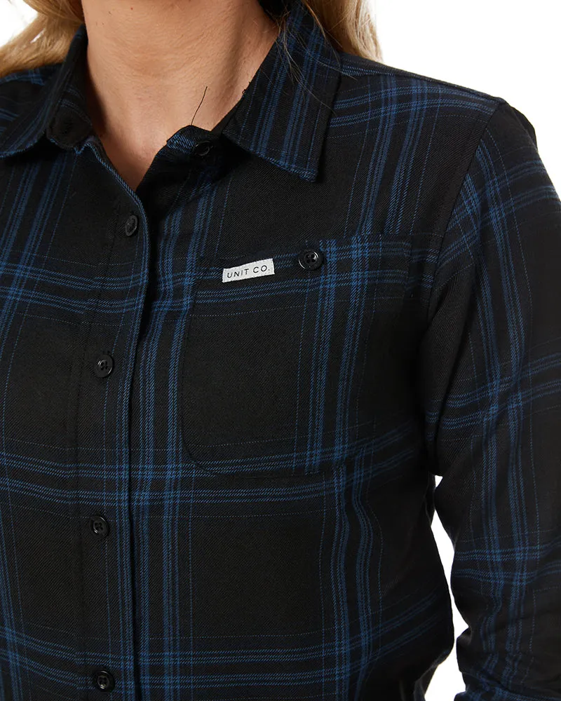 Ladies Fraser Flannel Shirt - Blue