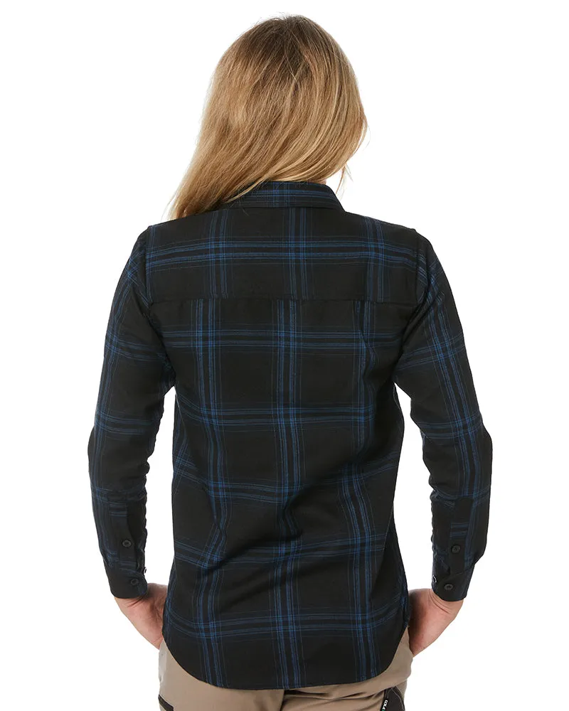 Ladies Fraser Flannel Shirt - Blue