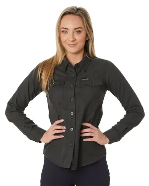 Ladies Ned Flannel - Charcoal