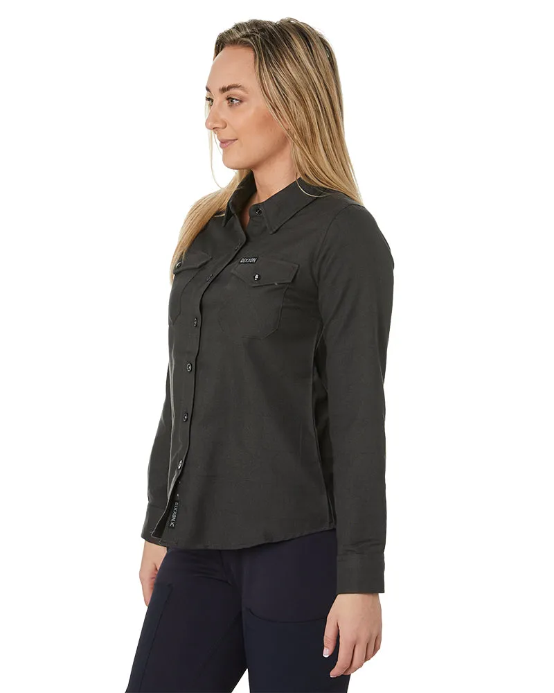 Ladies Ned Flannel - Charcoal