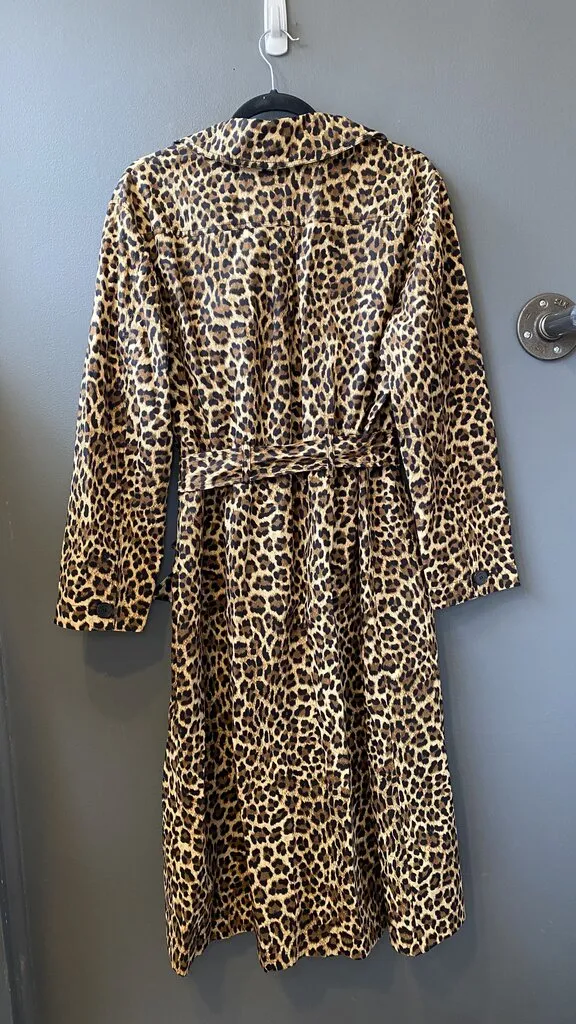 Leopard Light Trench Coat