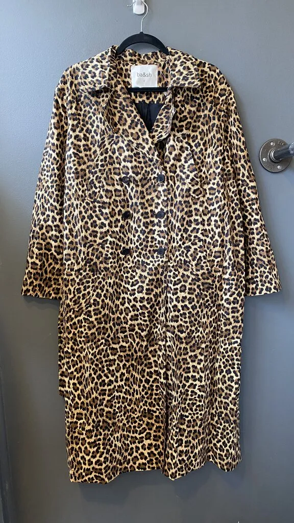 Leopard Light Trench Coat