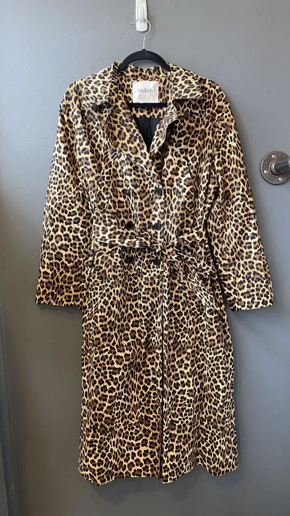 Leopard Light Trench Coat