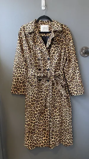 Leopard Light Trench Coat