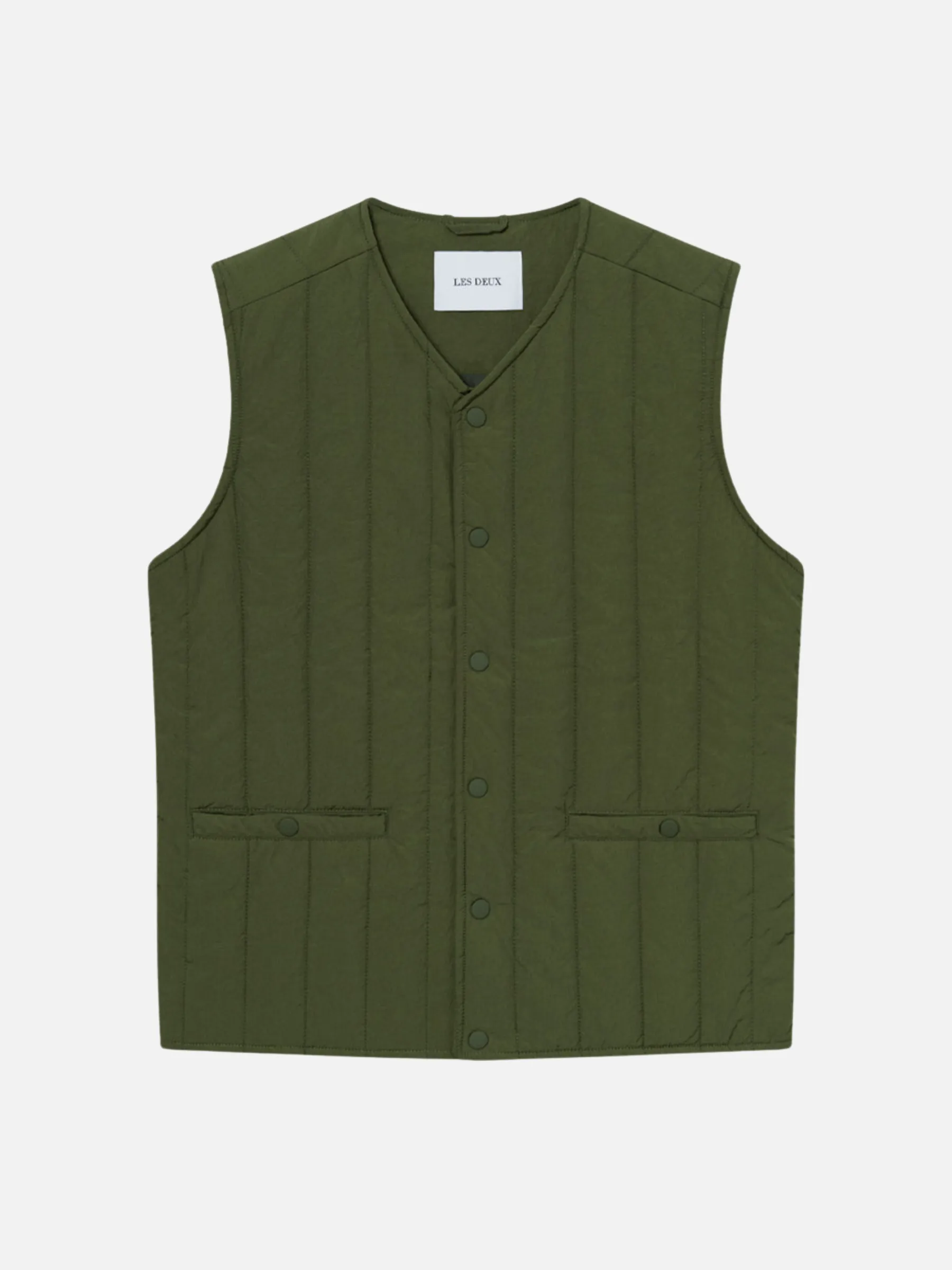 Les Deux Martin Vest - Chive Green
