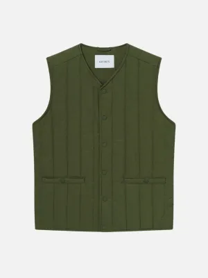 Les Deux Martin Vest - Chive Green