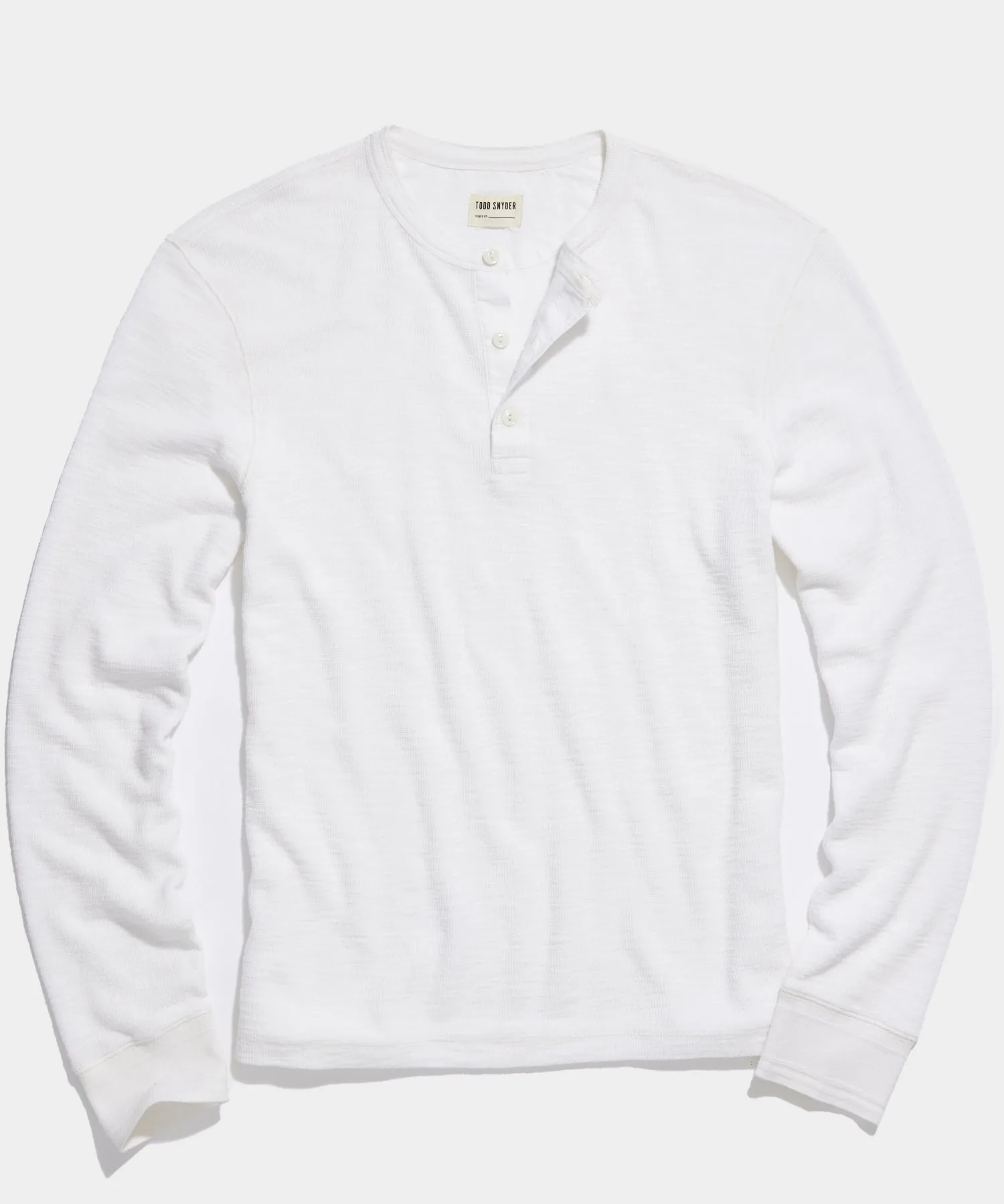 Lightweight Mini Waffle Henley