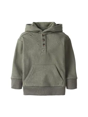 Little Bipsy Henley Hoodie - Pine