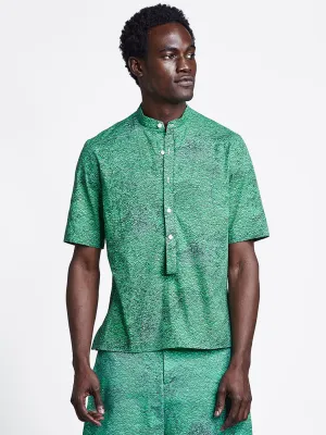 Loop Placket Shirt Print