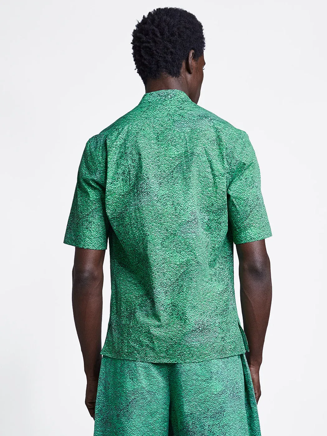 Loop Placket Shirt Print