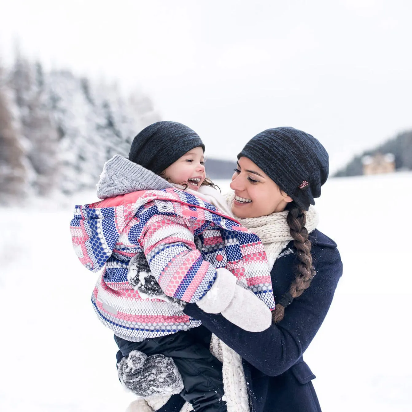 Lvaiz Winter Fleece Lined Knitted Beanie Hats