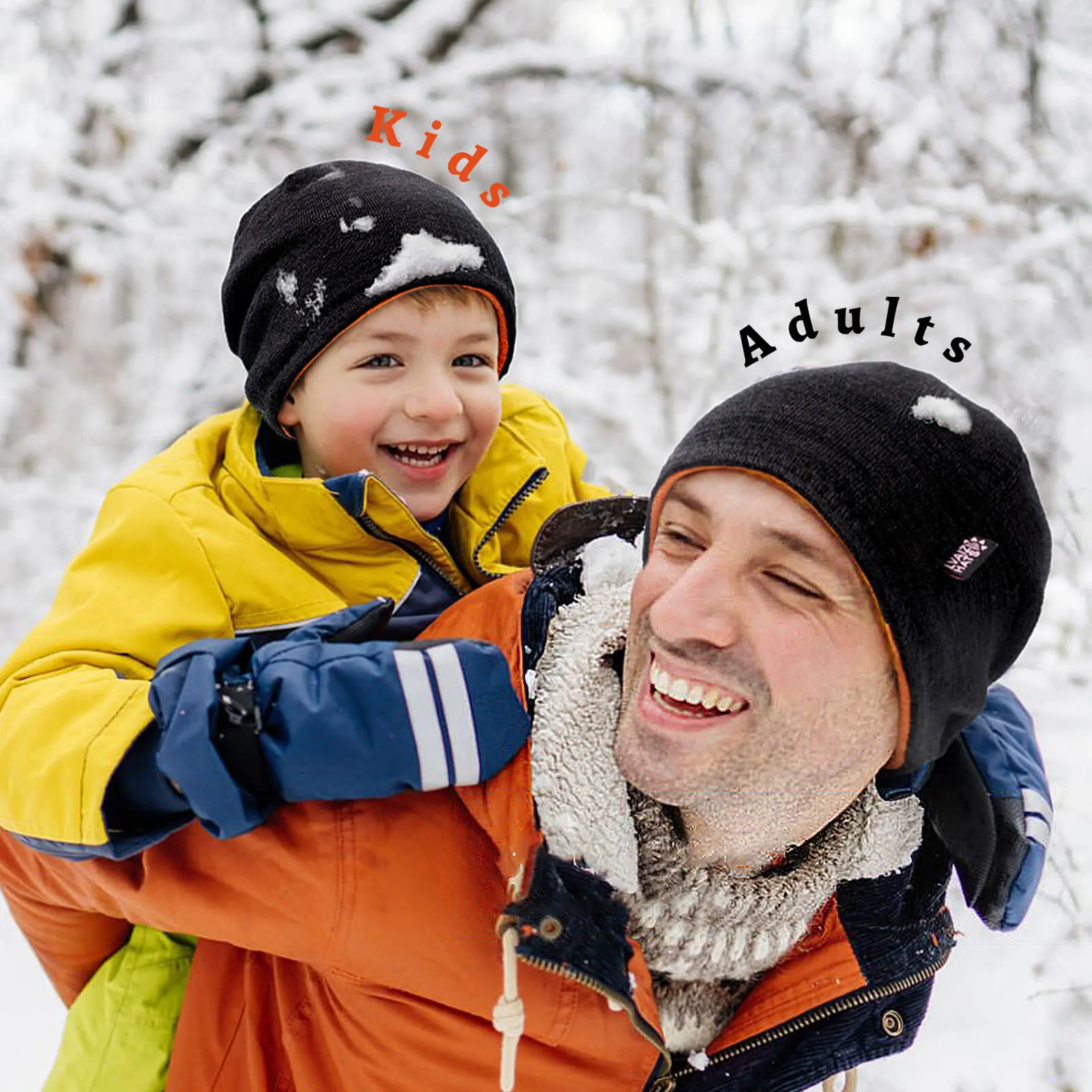 Lvaiz Winter Fleece Lined Knitted Beanie Hats