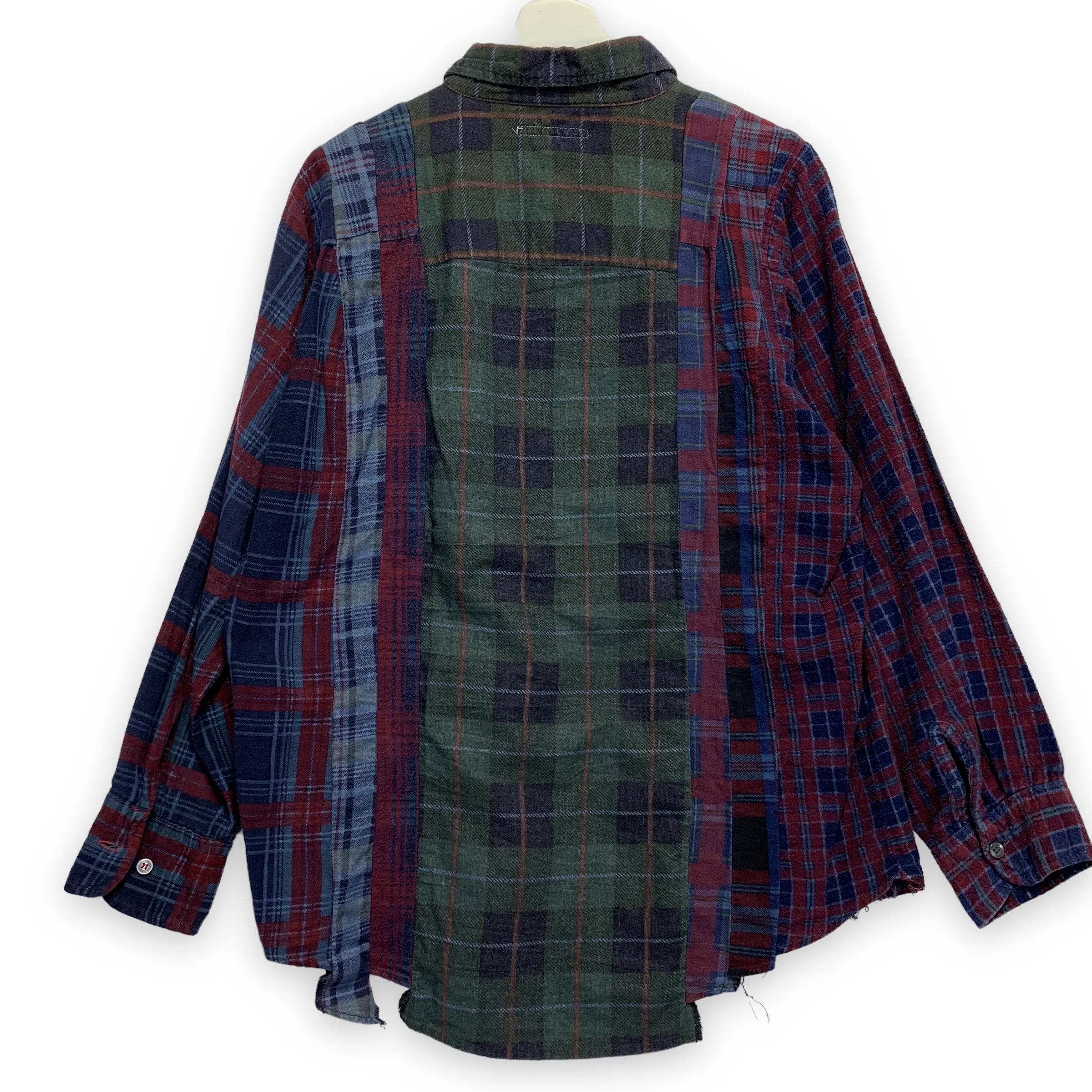 [M] Needles Rebuild 7 Cut Oversized Flannel Shirt