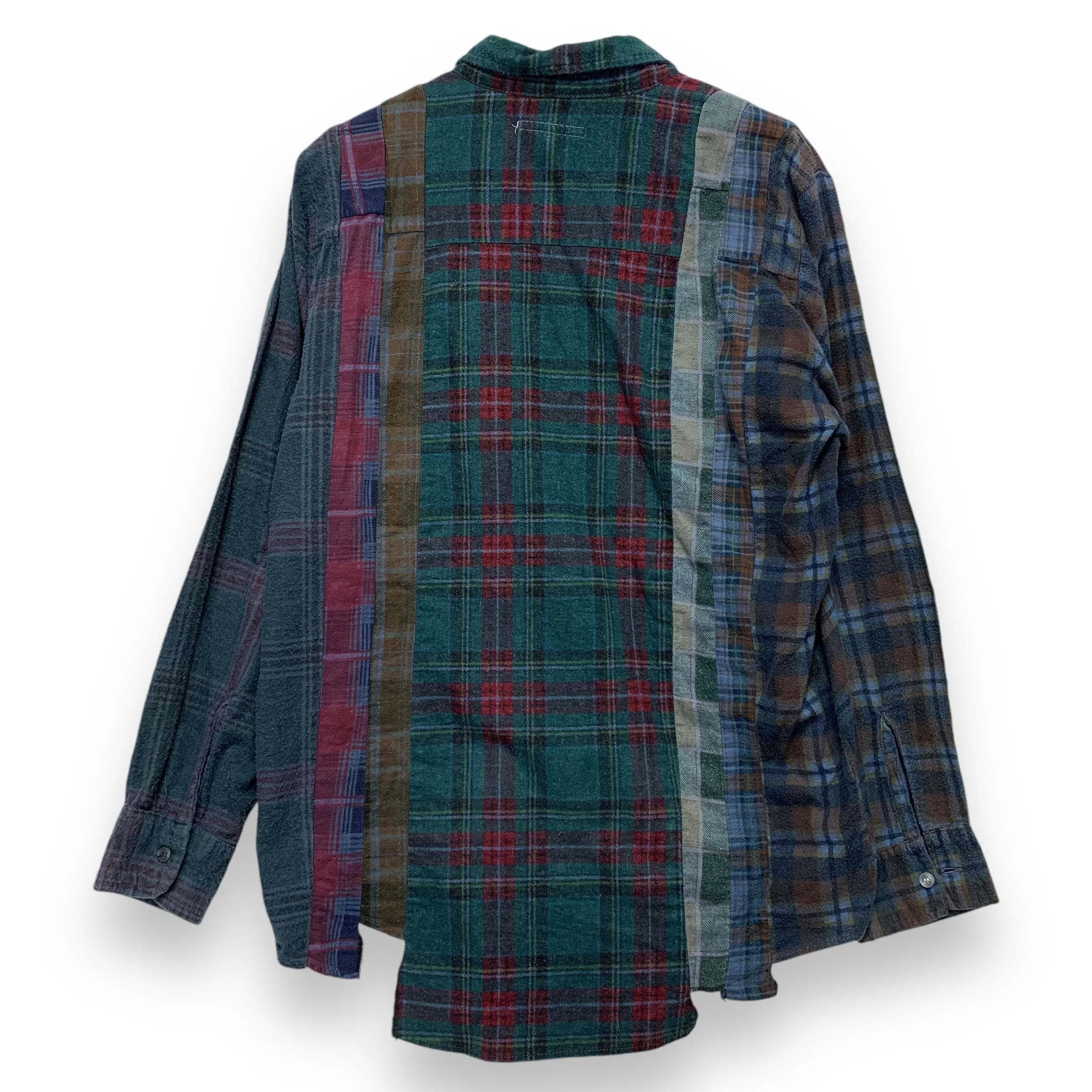 [M] Needles Rebuild 7 Cut Oversized Flannel Shirt