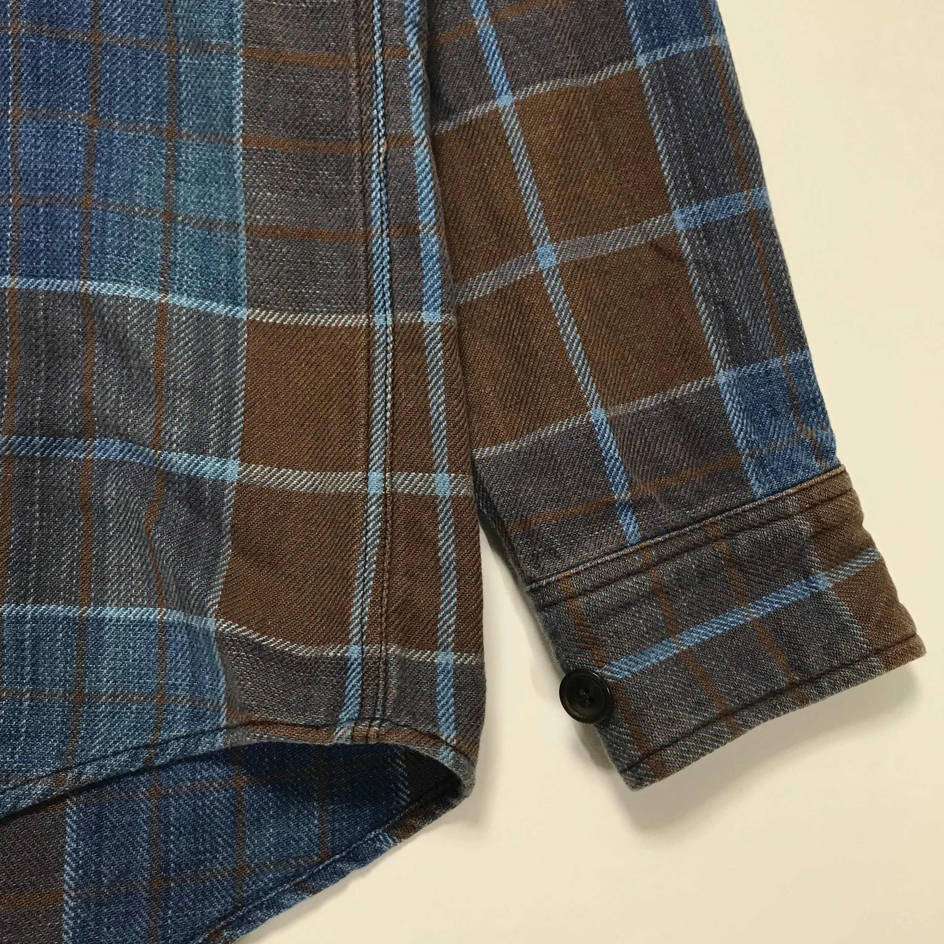 [M] Visvim 15AW Black Elk Flannel Indigo Check