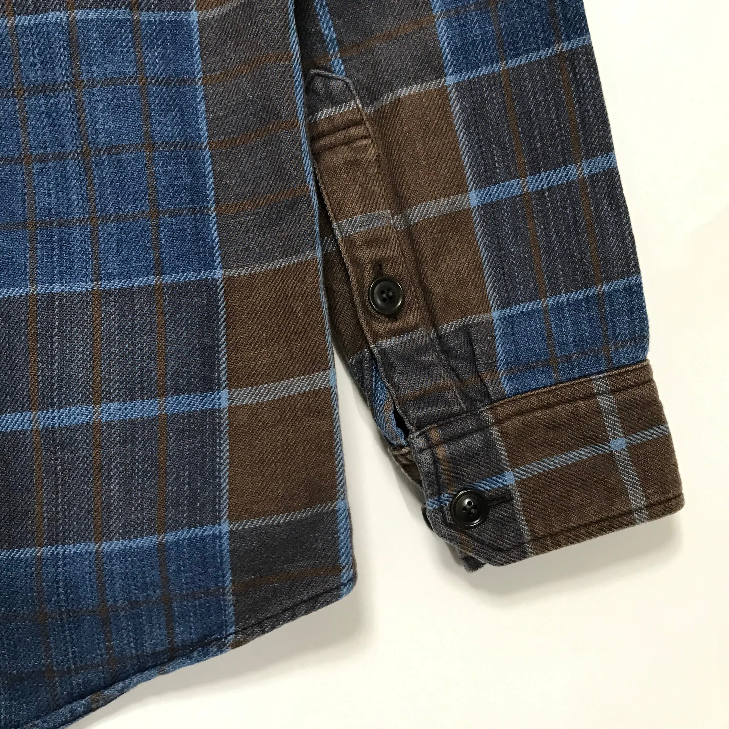 [M] Visvim 15AW Black Elk Flannel Indigo Check